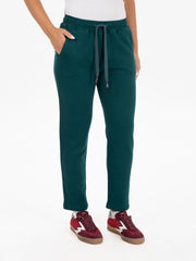 NOU-NOUMENO CONCEPT - Pantaloni jogger felpati verdi