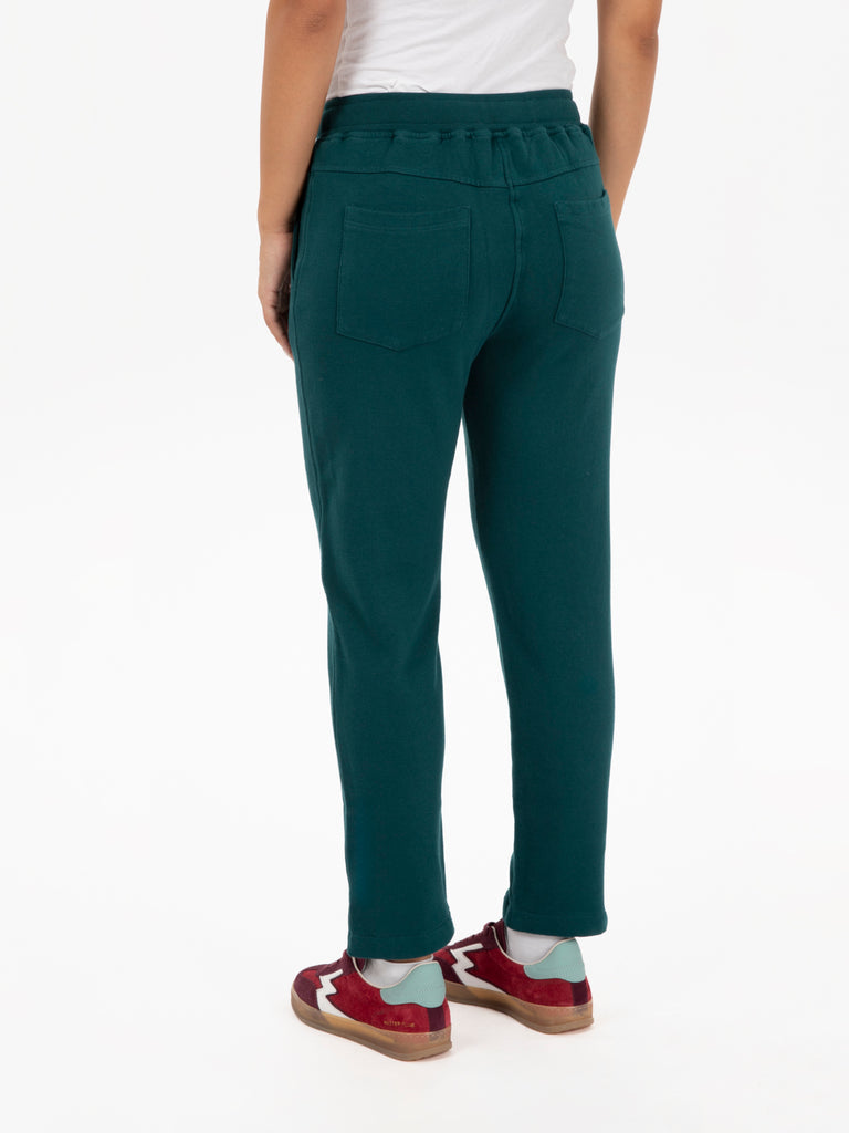 NOU-NOUMENO CONCEPT - Pantaloni jogger felpati verdi