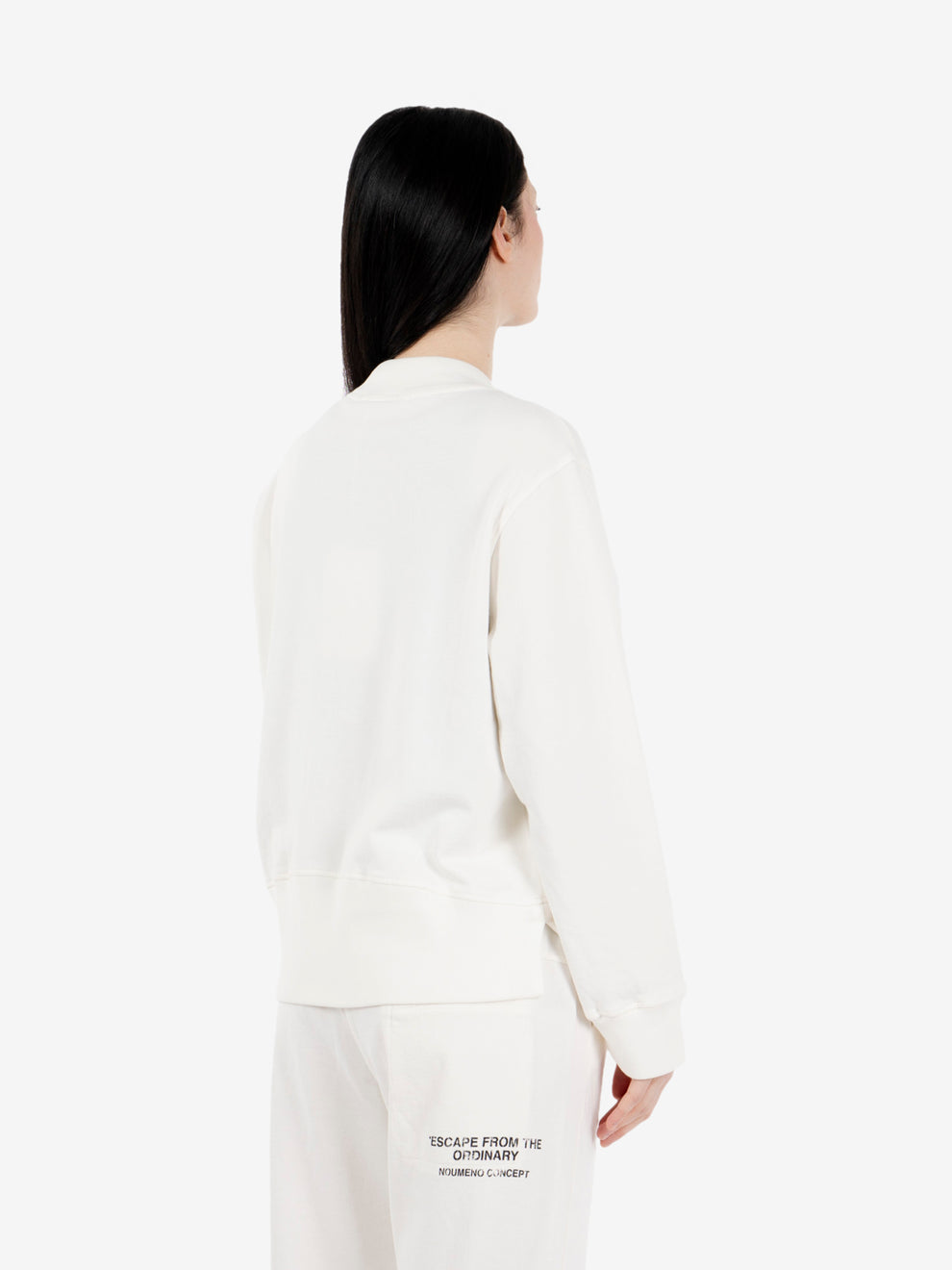 Milk zip-up sweatshirt