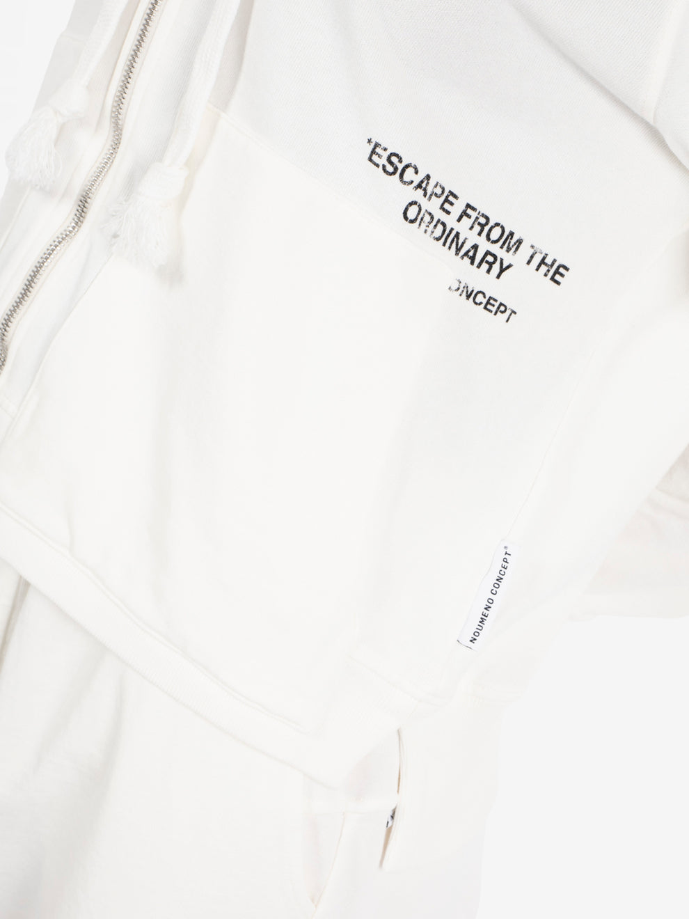 Milk zip-up sweatshirt
