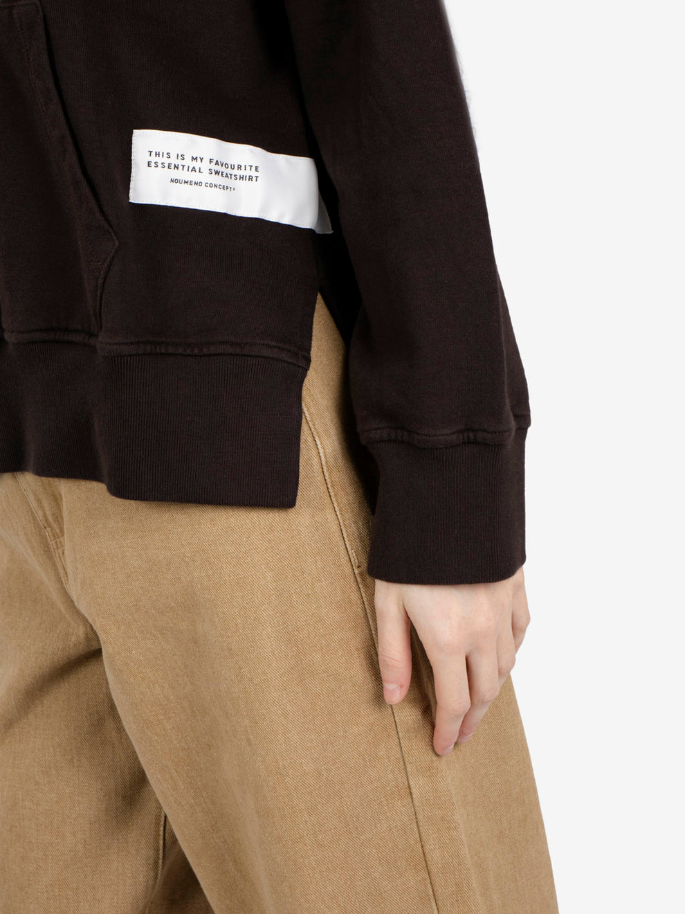 Chocolate full-zip hoodie