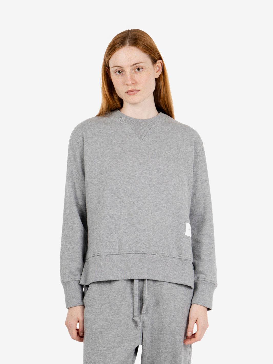 "My Favourite" melange grey crew neck sweatshirt