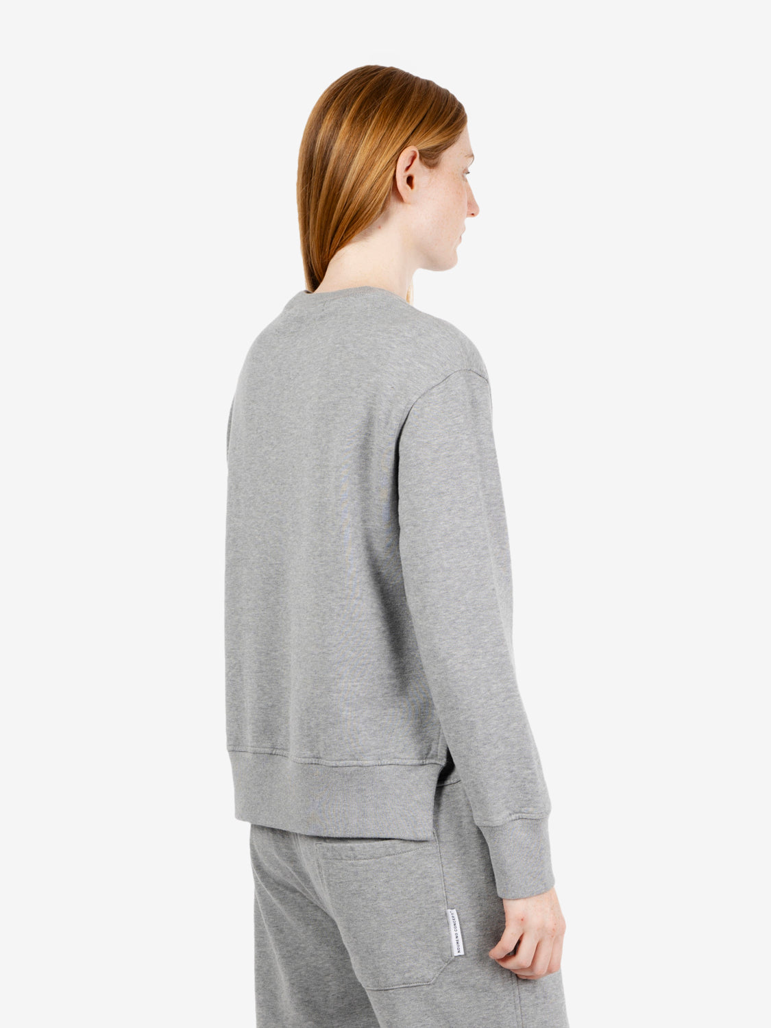 "My Favourite" melange grey crew neck sweatshirt