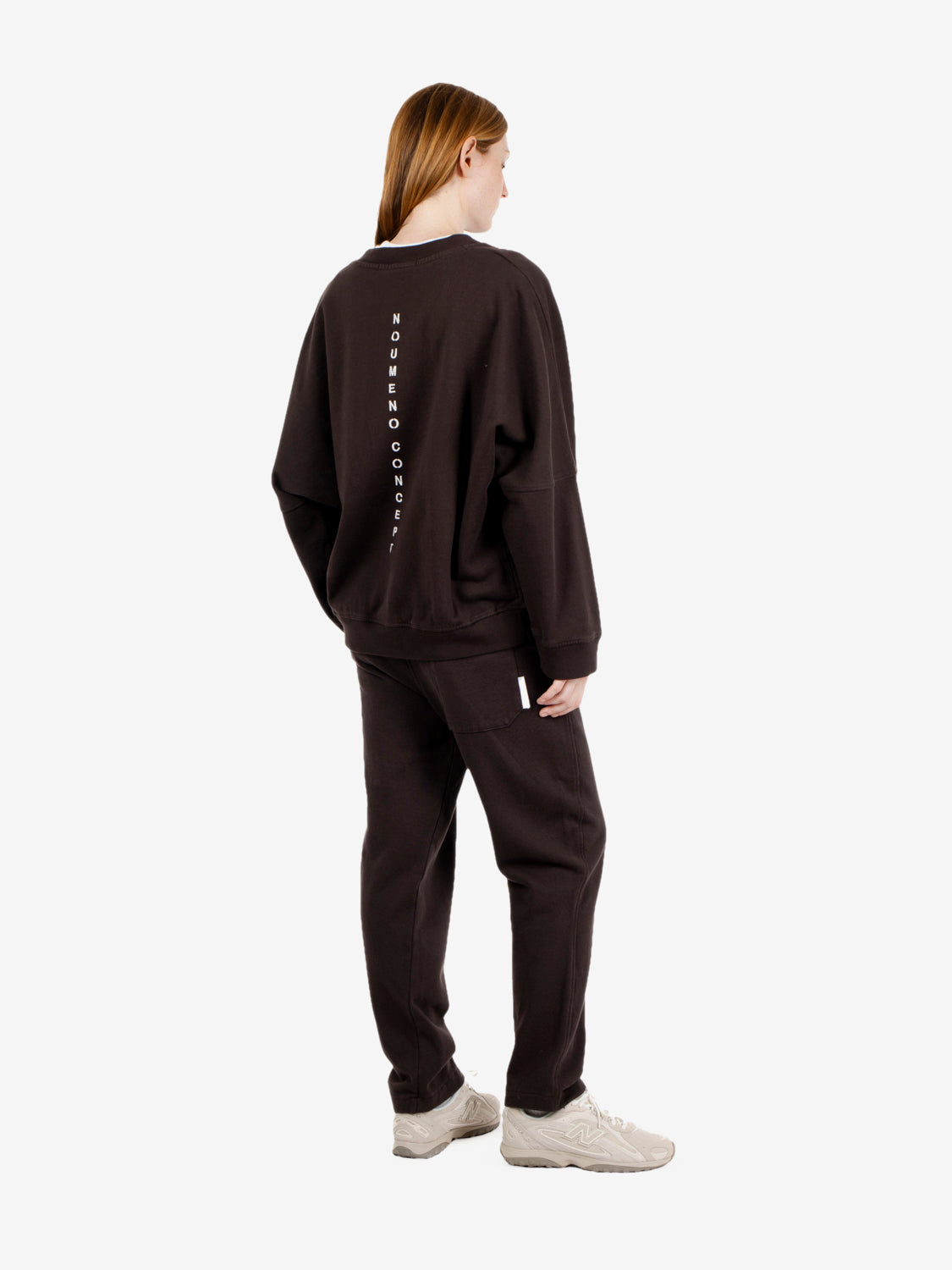 Chocolate V-neck sweatshirt
