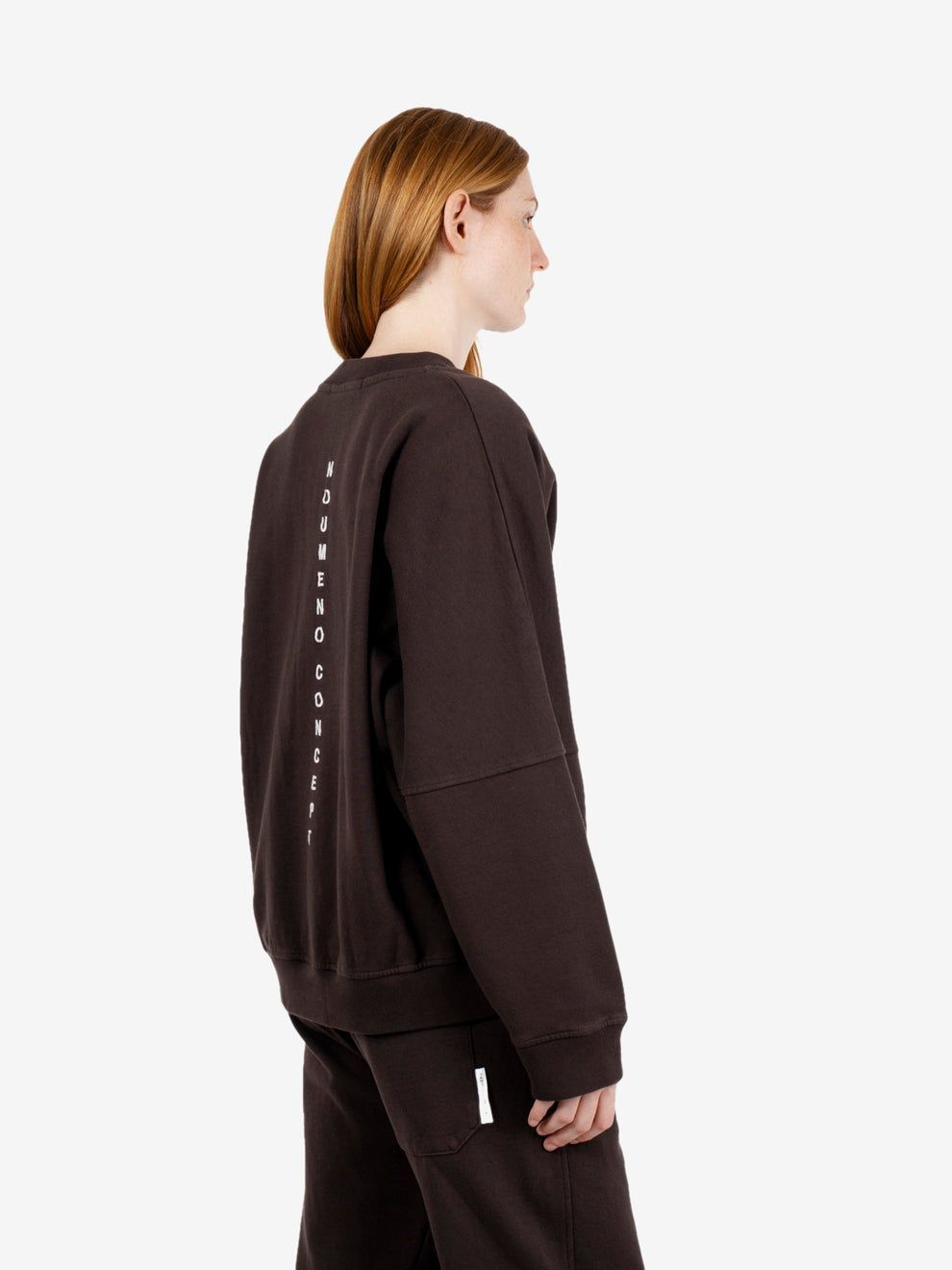 Chocolate V-neck sweatshirt