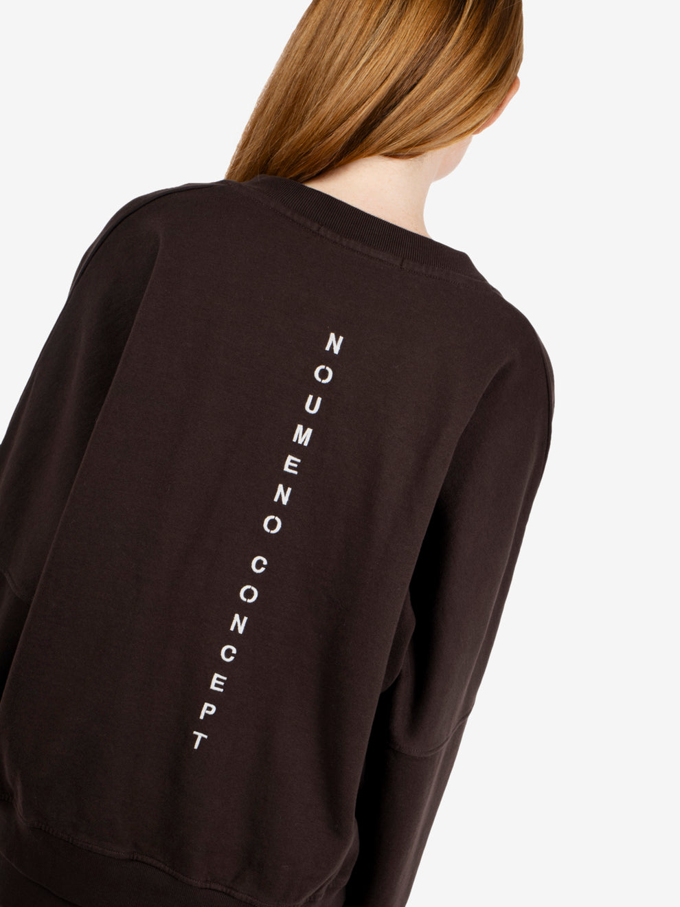 Chocolate V-neck sweatshirt