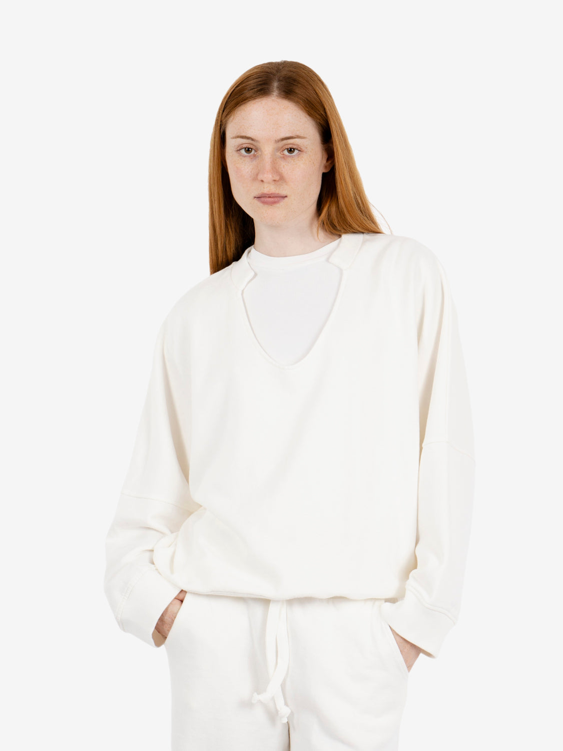 Snow V-neck sweatshirt