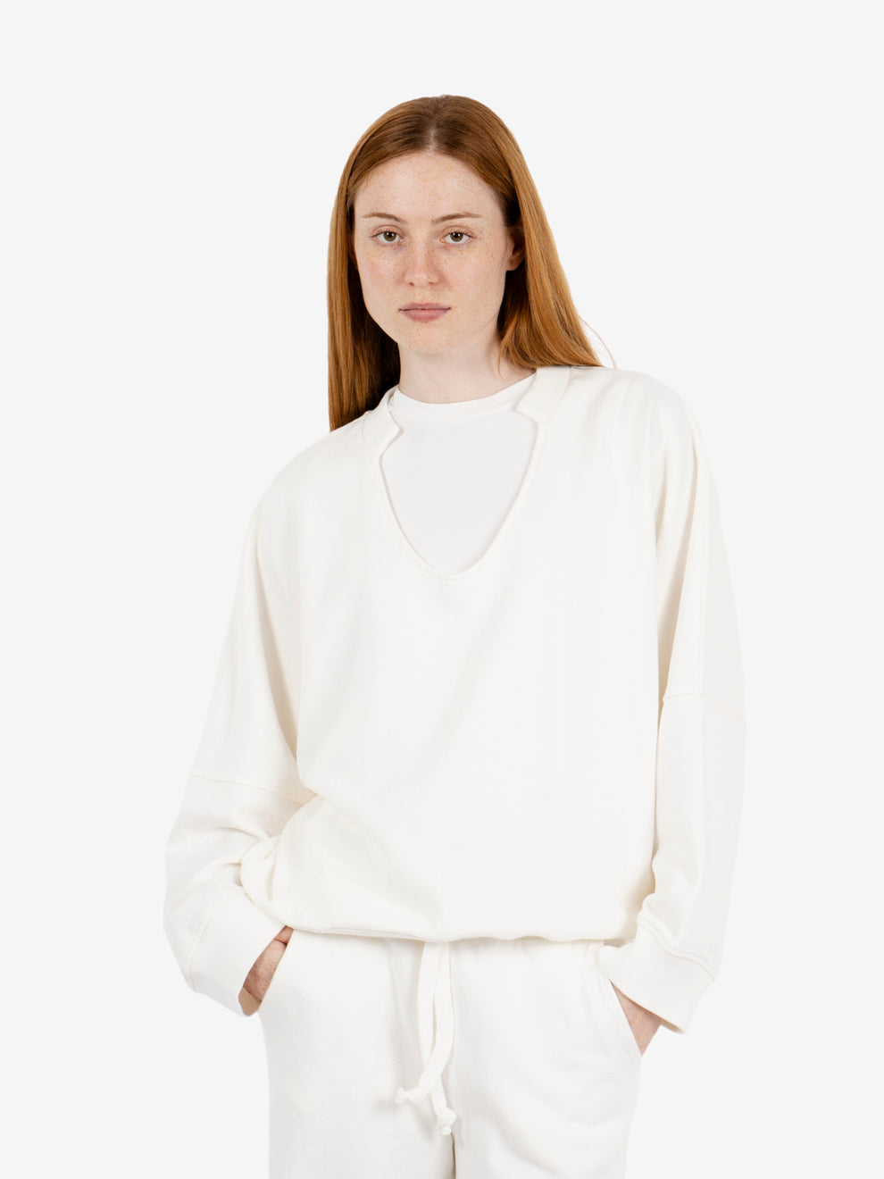 Snow V-neck sweatshirt