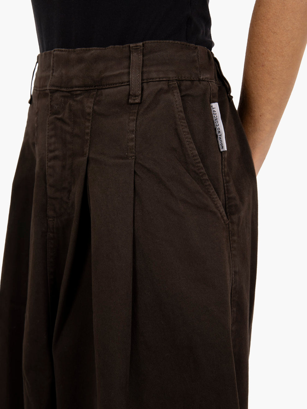 Gonna lunga con pinces cioccolato