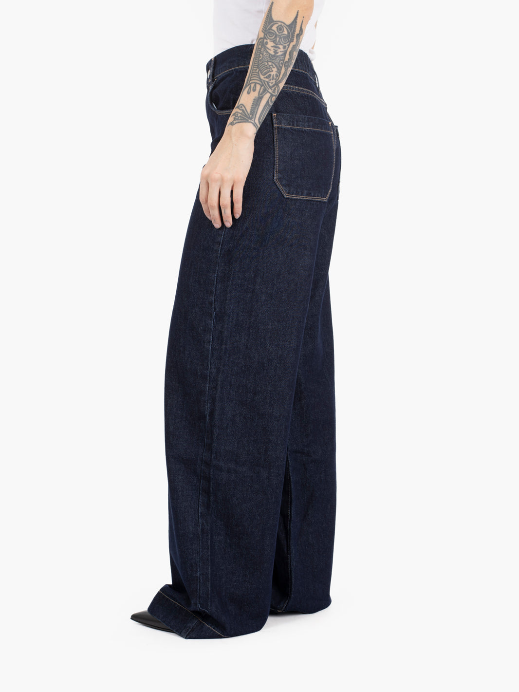 DEMIN-MOD.FLAIR LEG 5 POCKETS DARK BLUE N-DENIM112P-U148_063