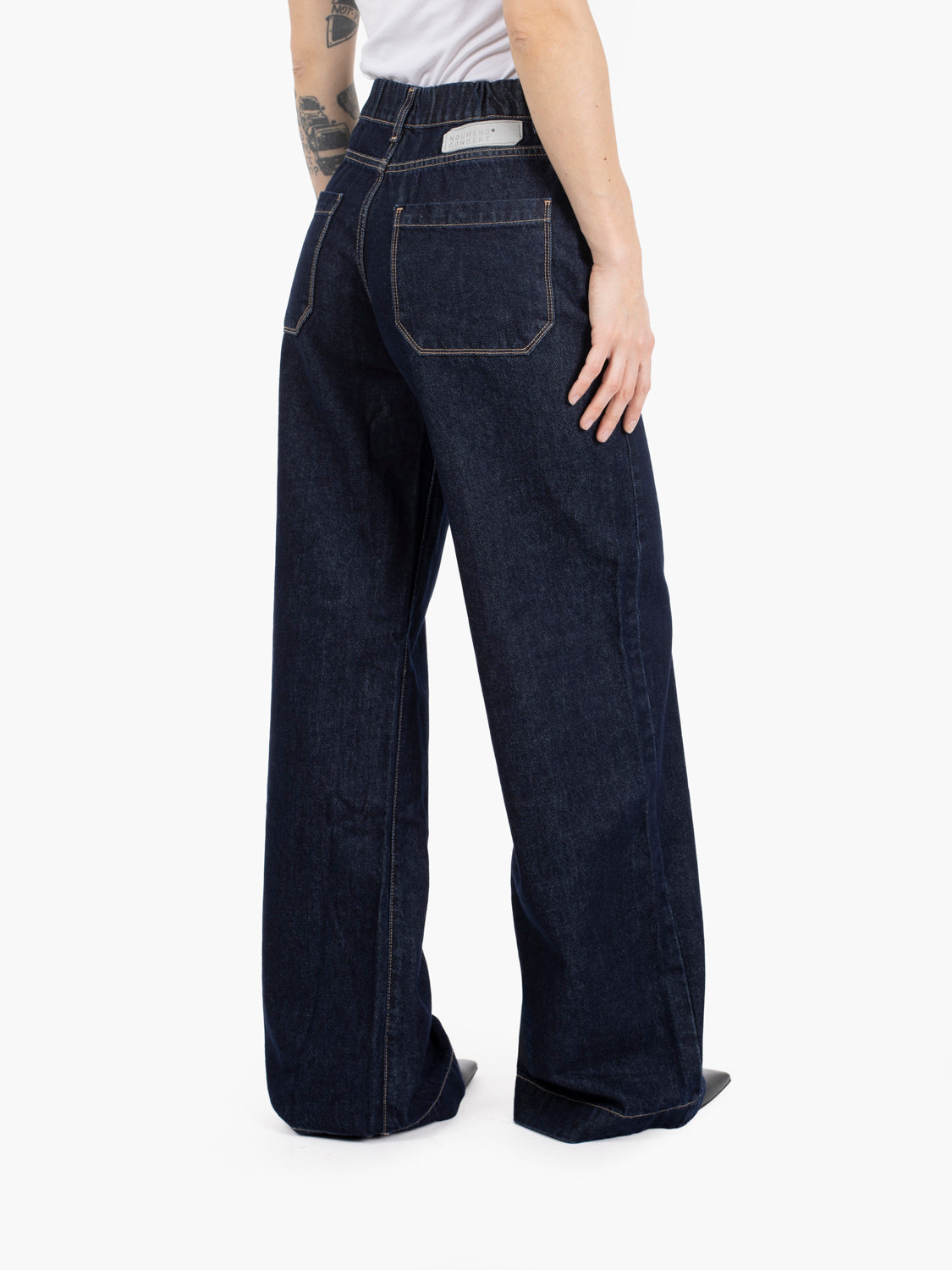 DEMIN-MOD.FLAIR LEG 5 POCKETS DARK BLUE N-DENIM112P-U148_063