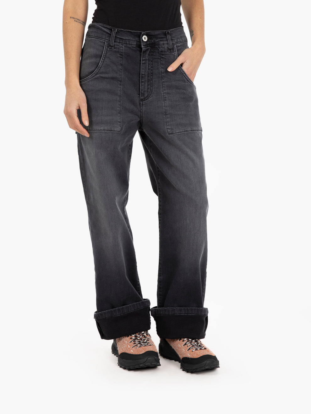 DEMIN-MOD.RELAXED TURN STONE WASH GRINDING NER N-DENIM38P-H053_064