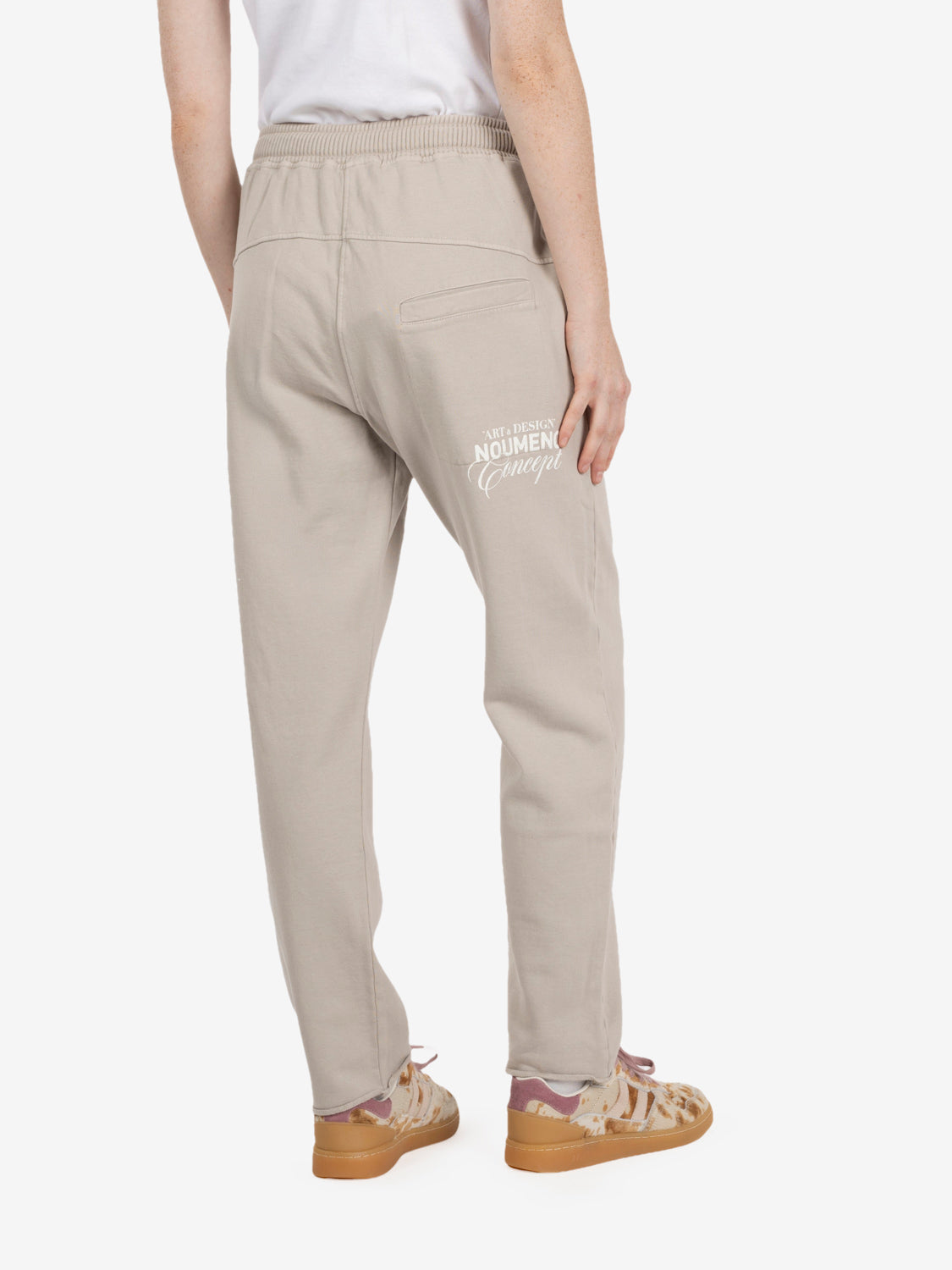 Joggers in cotone orzata