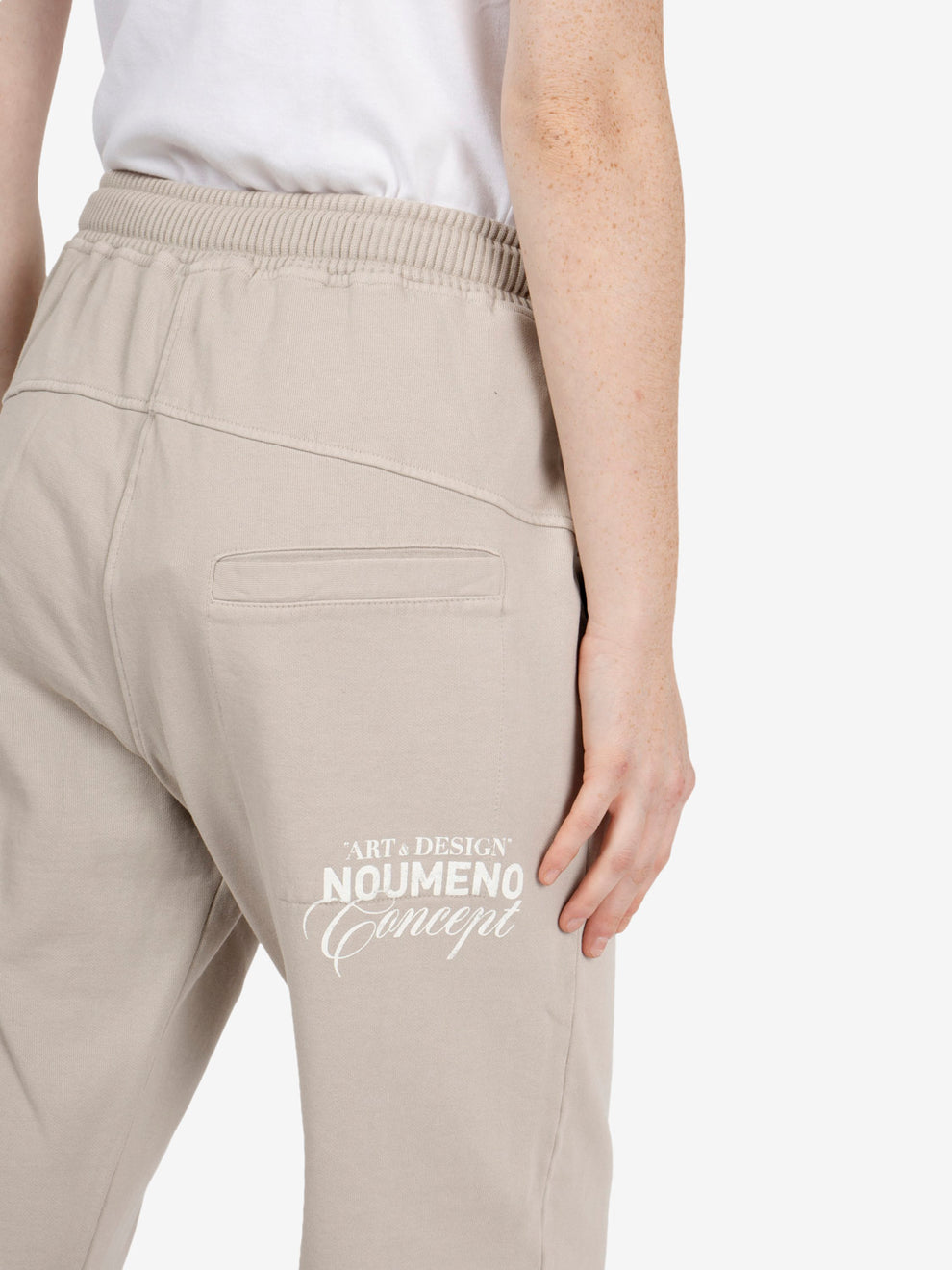 Joggers in cotone orzata