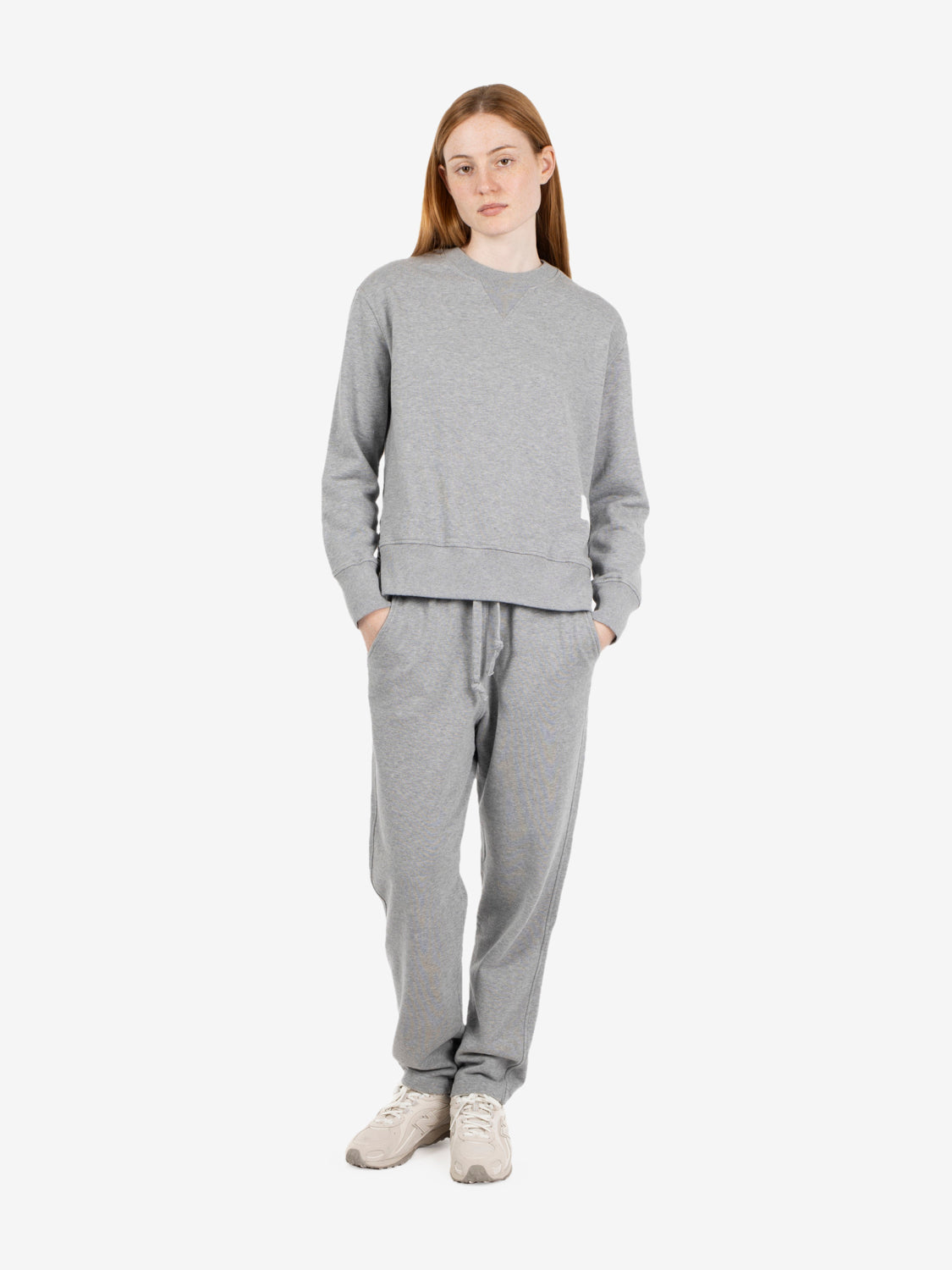 "My Favourite" melange grey crew neck sweatshirt