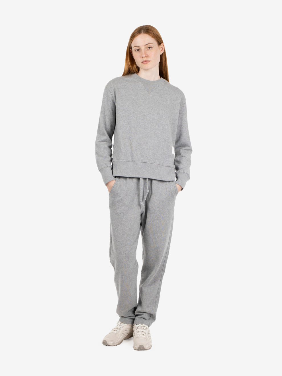 "My Favourite" melange grey crew neck sweatshirt