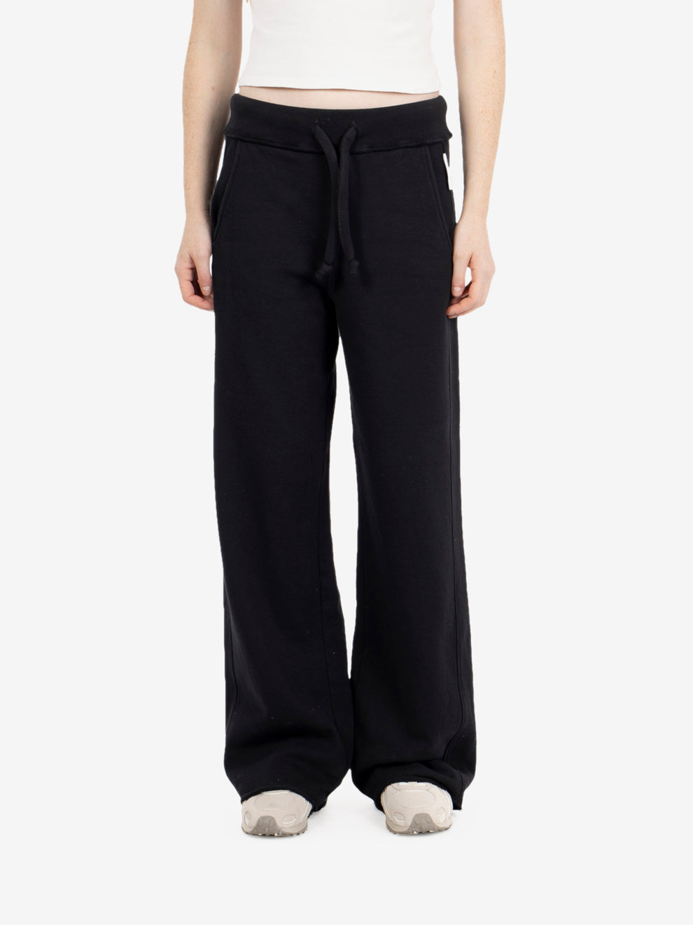 Joggers wide leg neri