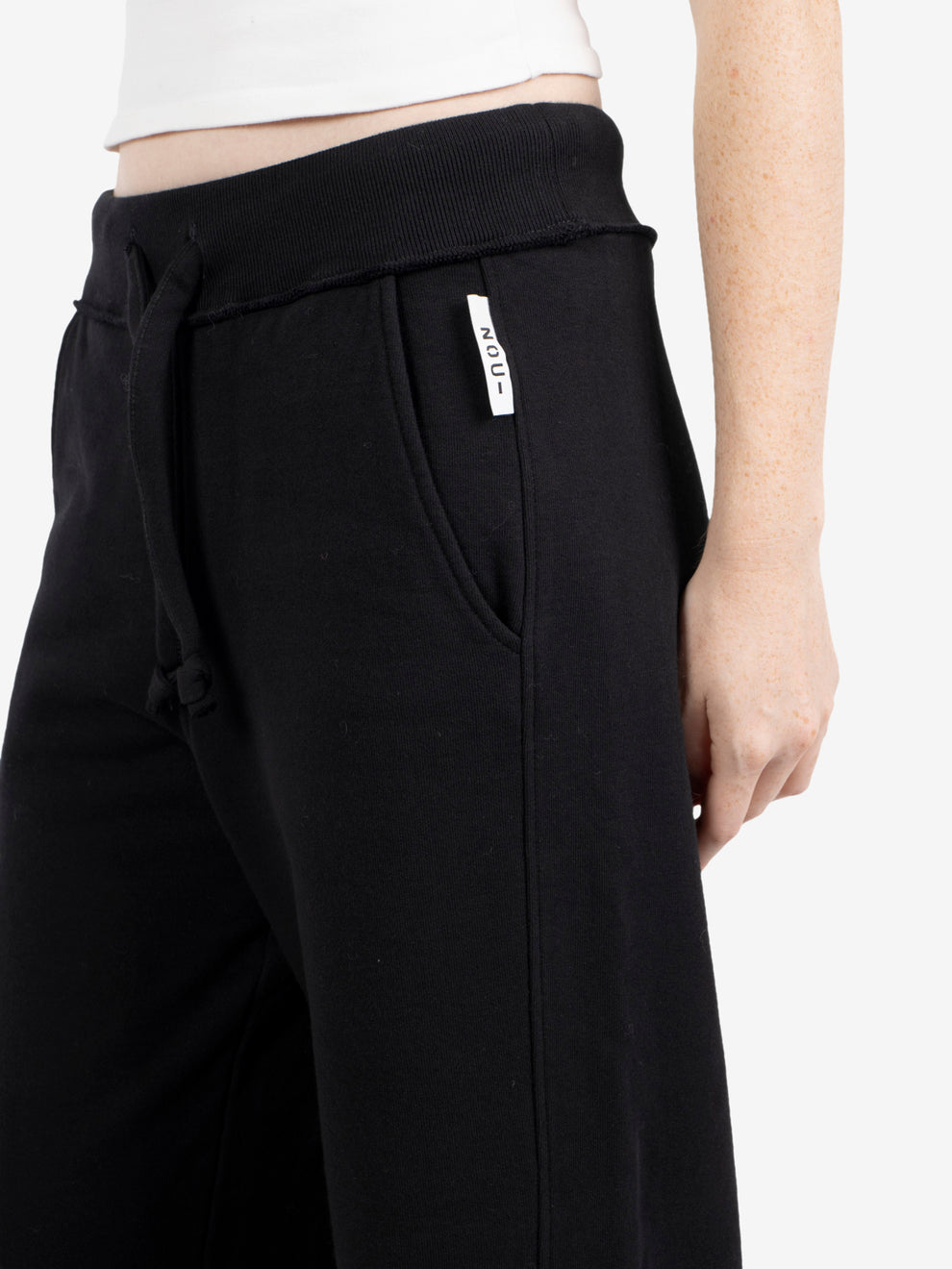 Joggers wide leg neri