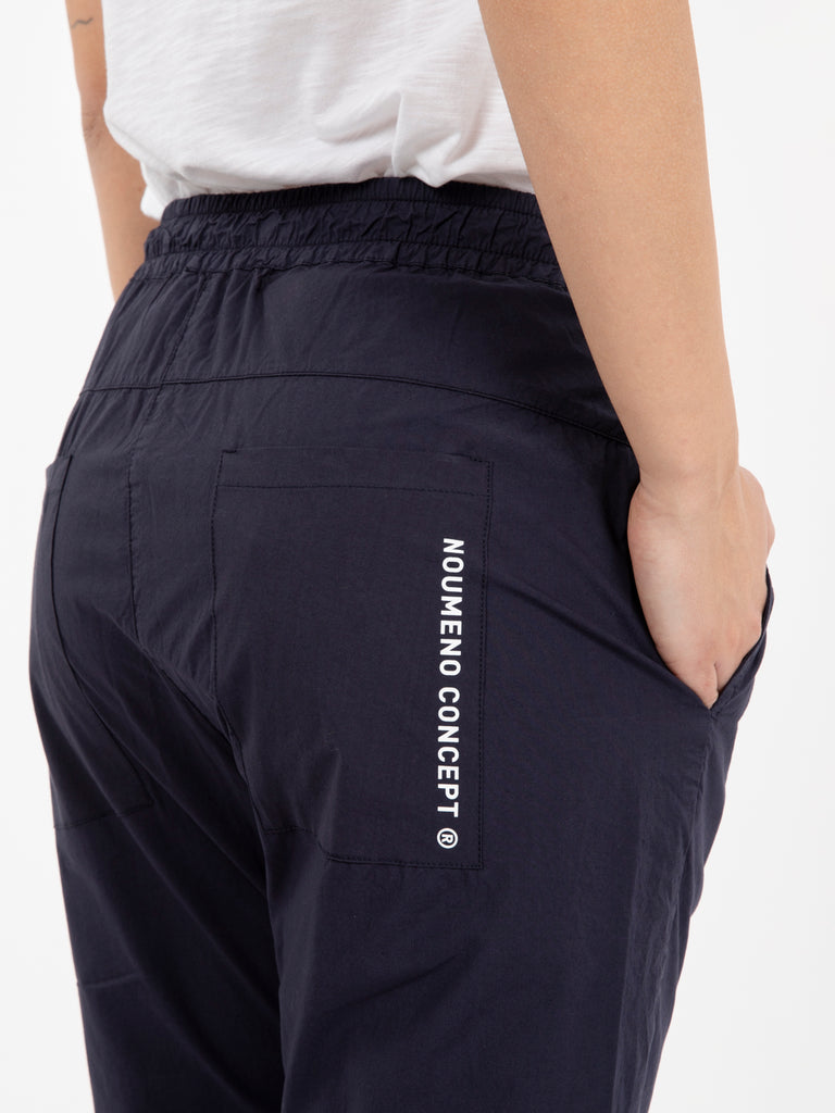 NOU-NOUMENO CONCEPT - Pantaloni elastico in vita blu