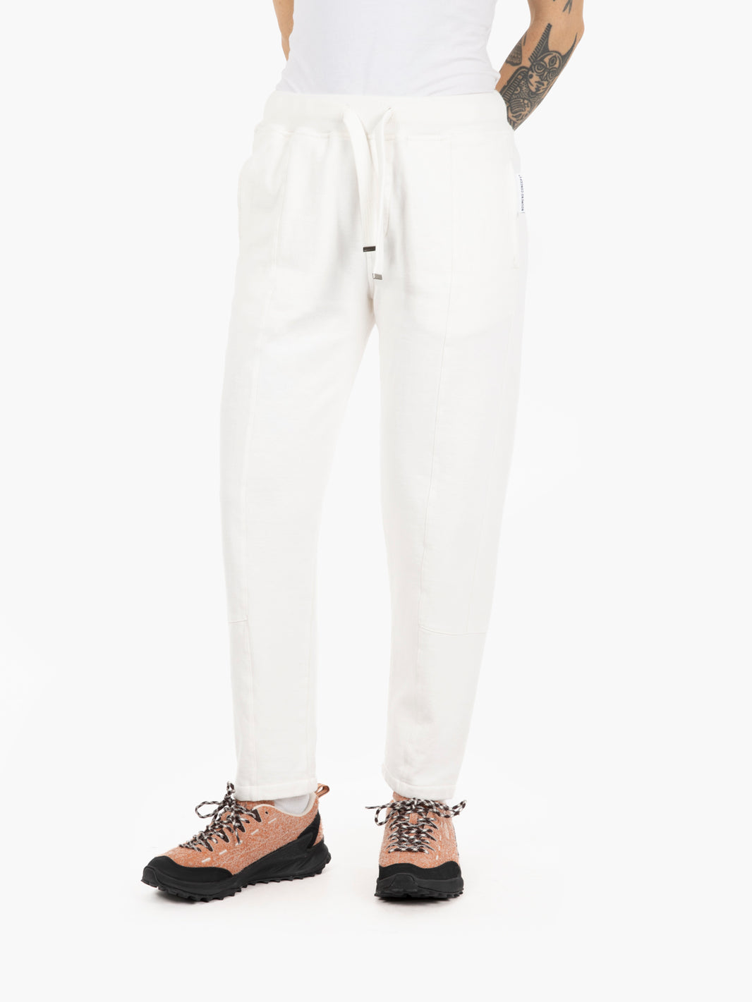 Pantaloni in felpa latte