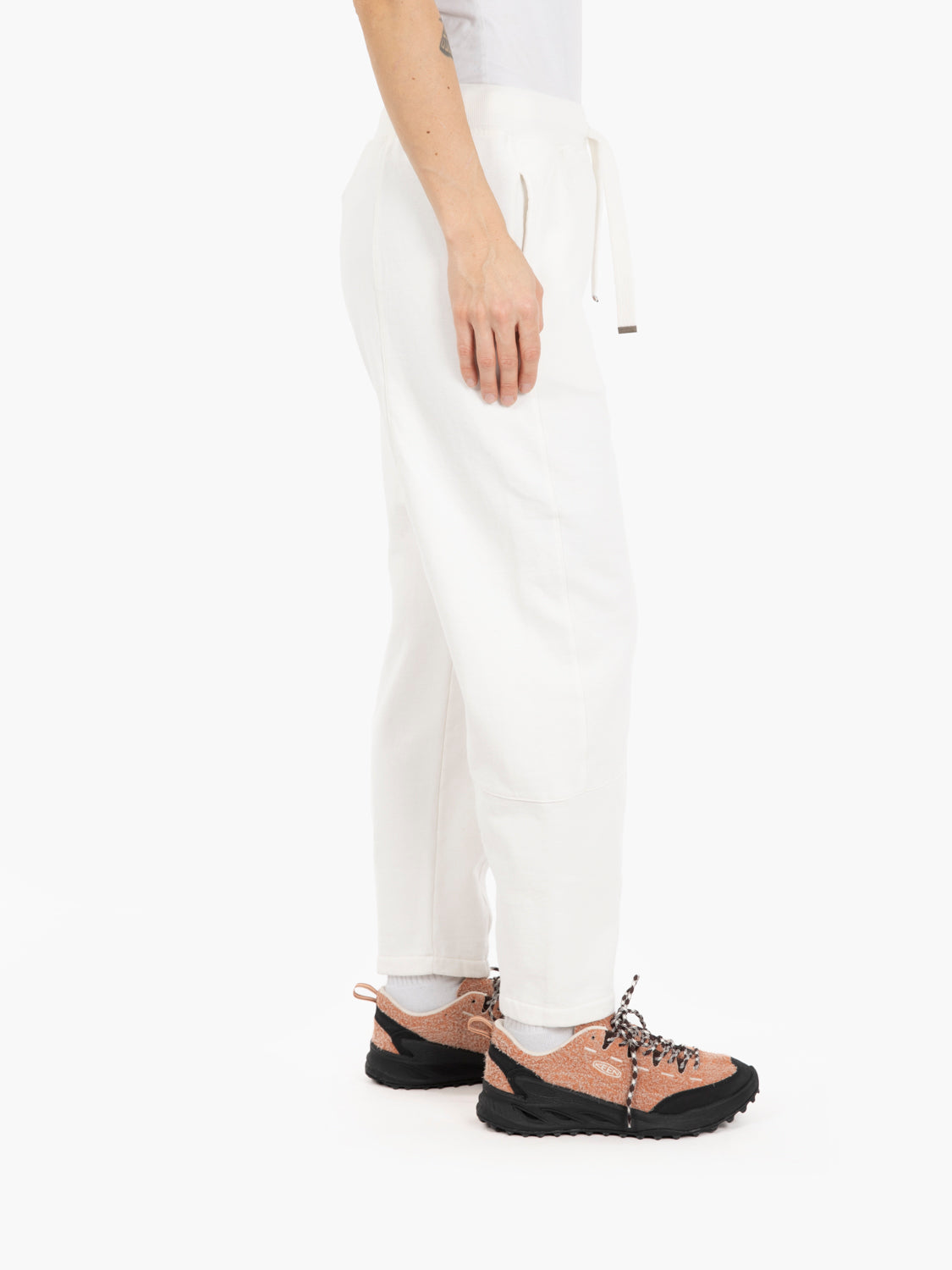 Pantaloni in felpa latte