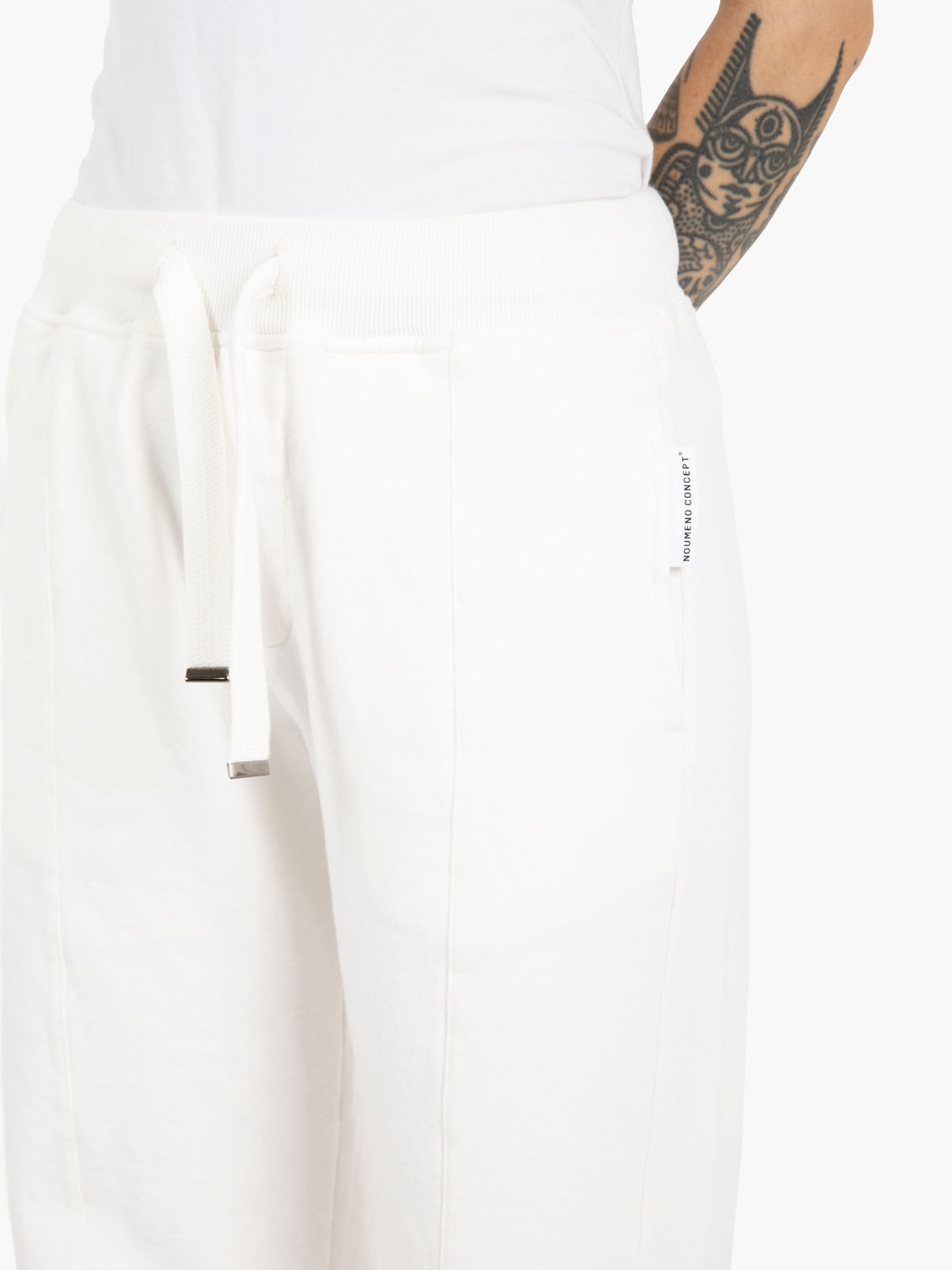 Pantaloni in felpa latte