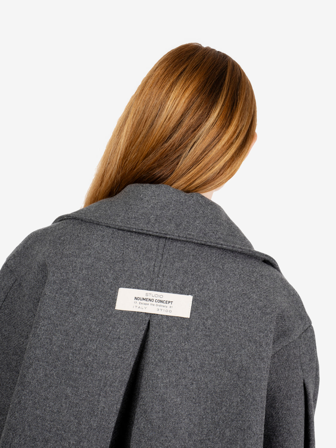 Slate double-breasted peacoat