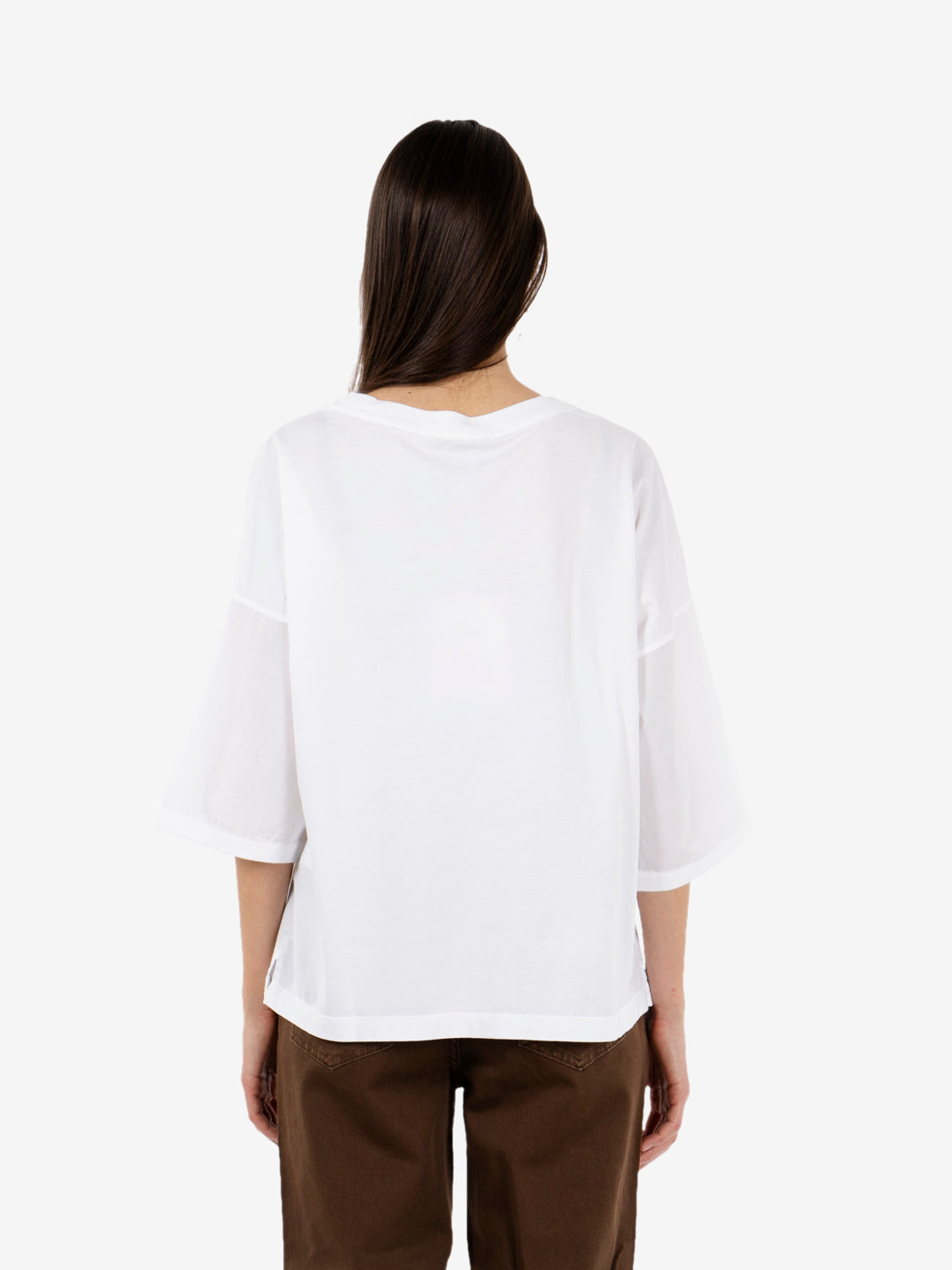 White muslin t-shirt