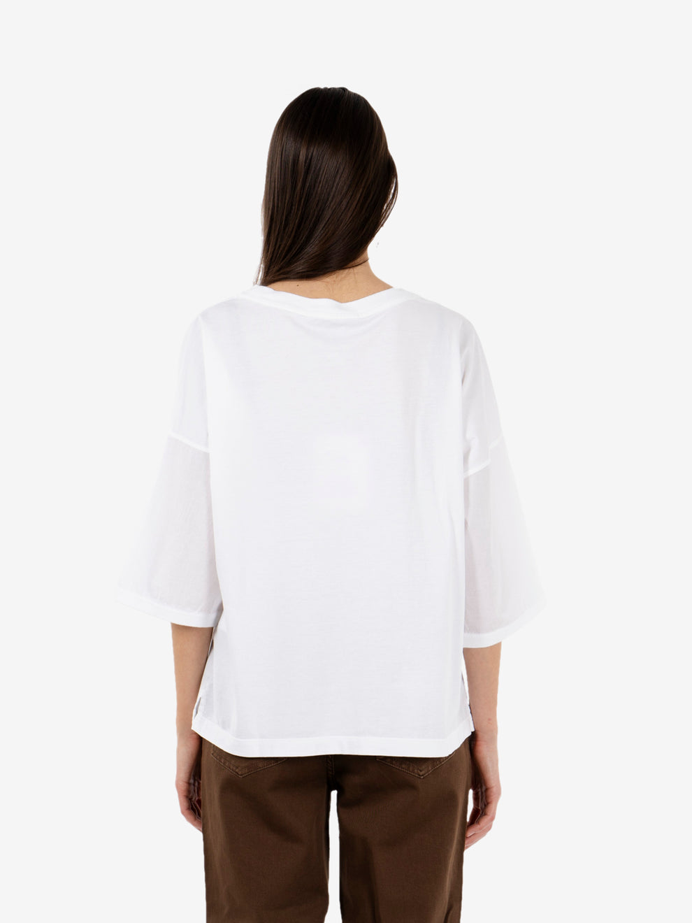 White muslin t-shirt