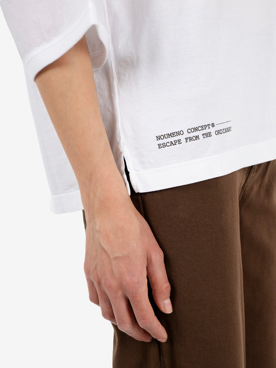 White muslin t-shirt