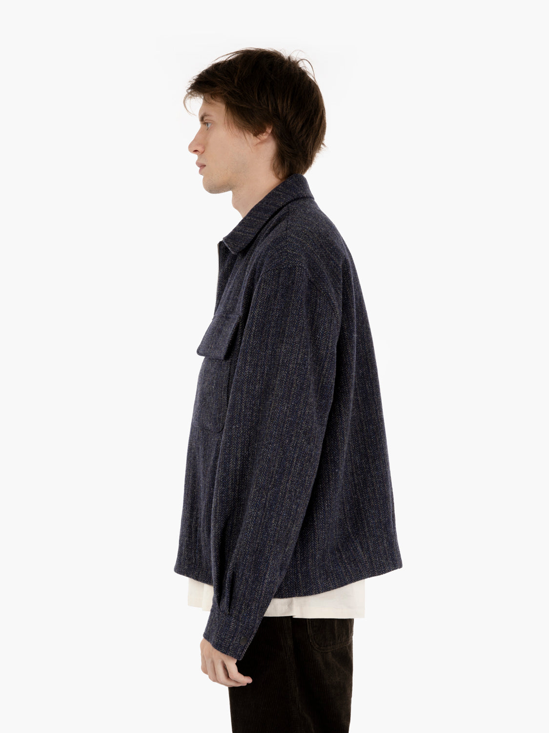 Giacca corta Kinsale con zip Navy