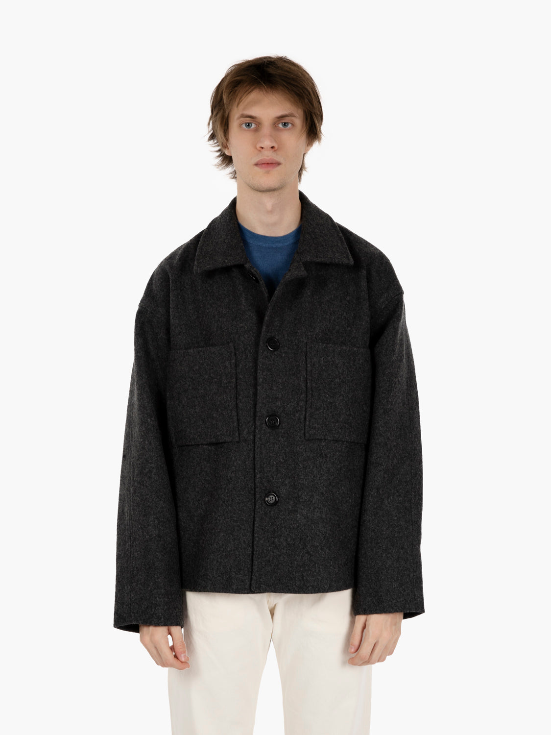 Holar anthracite overshirt jacket