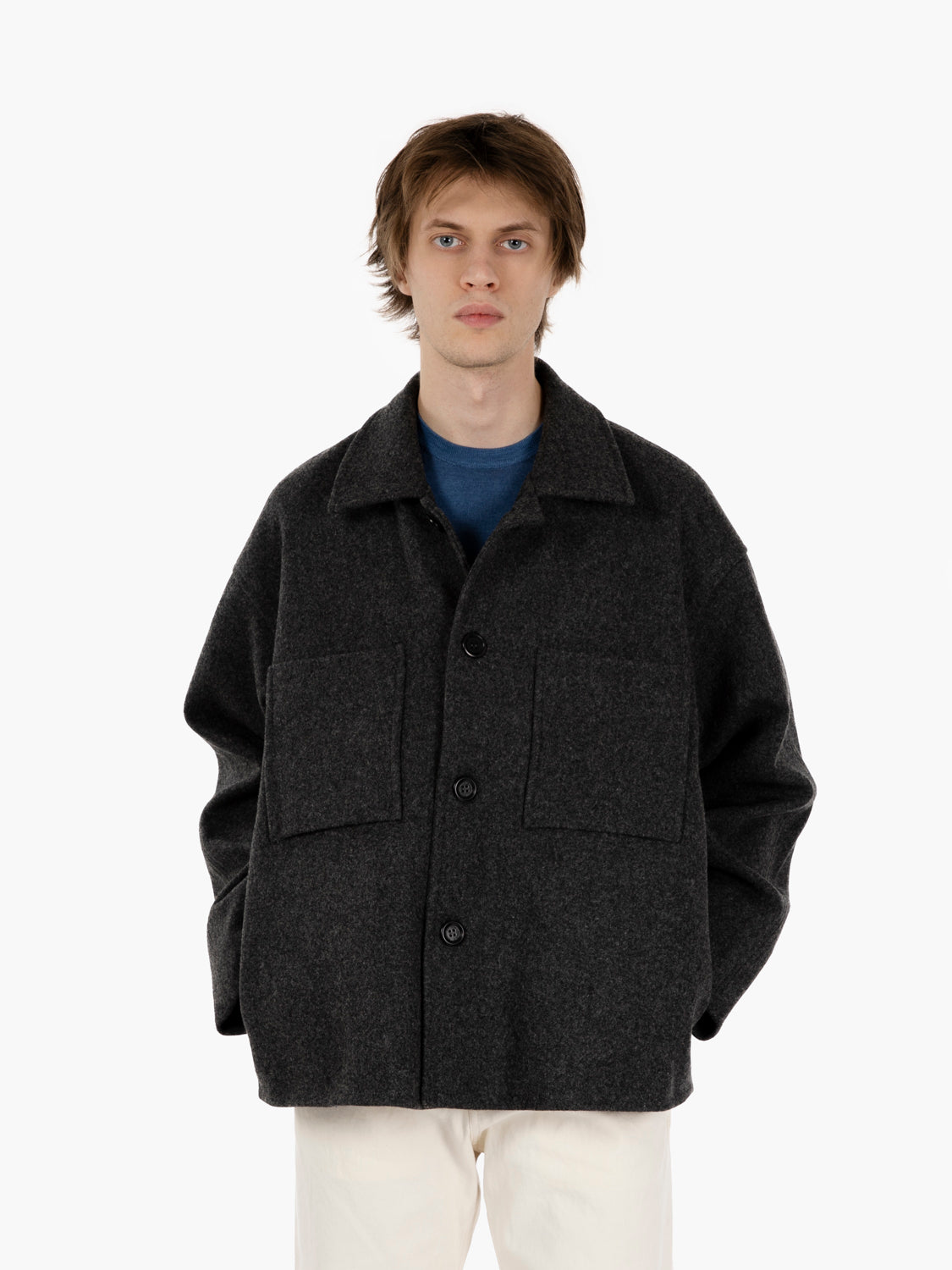 Holar anthracite overshirt jacket
