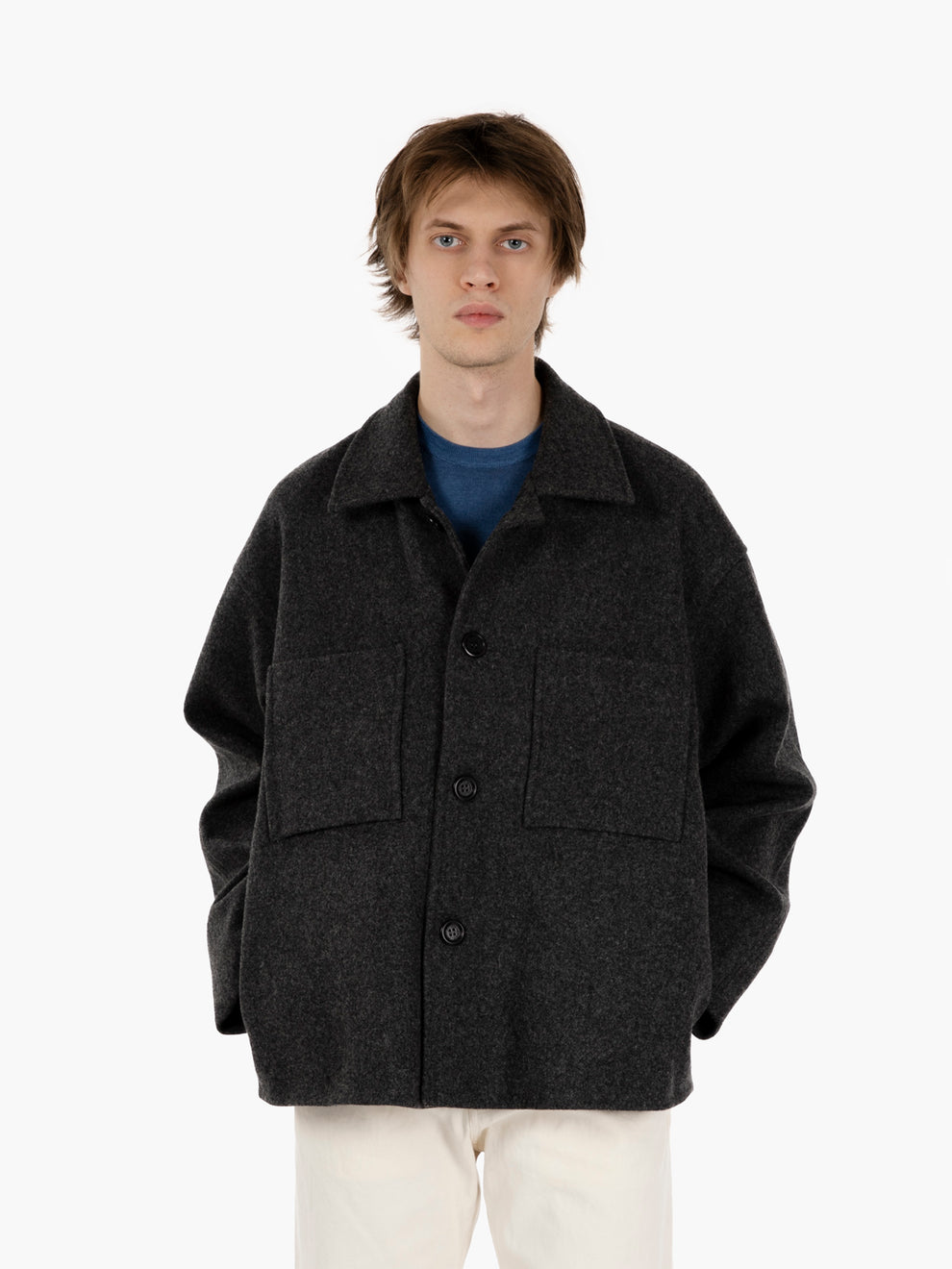 Holar anthracite overshirt jacket