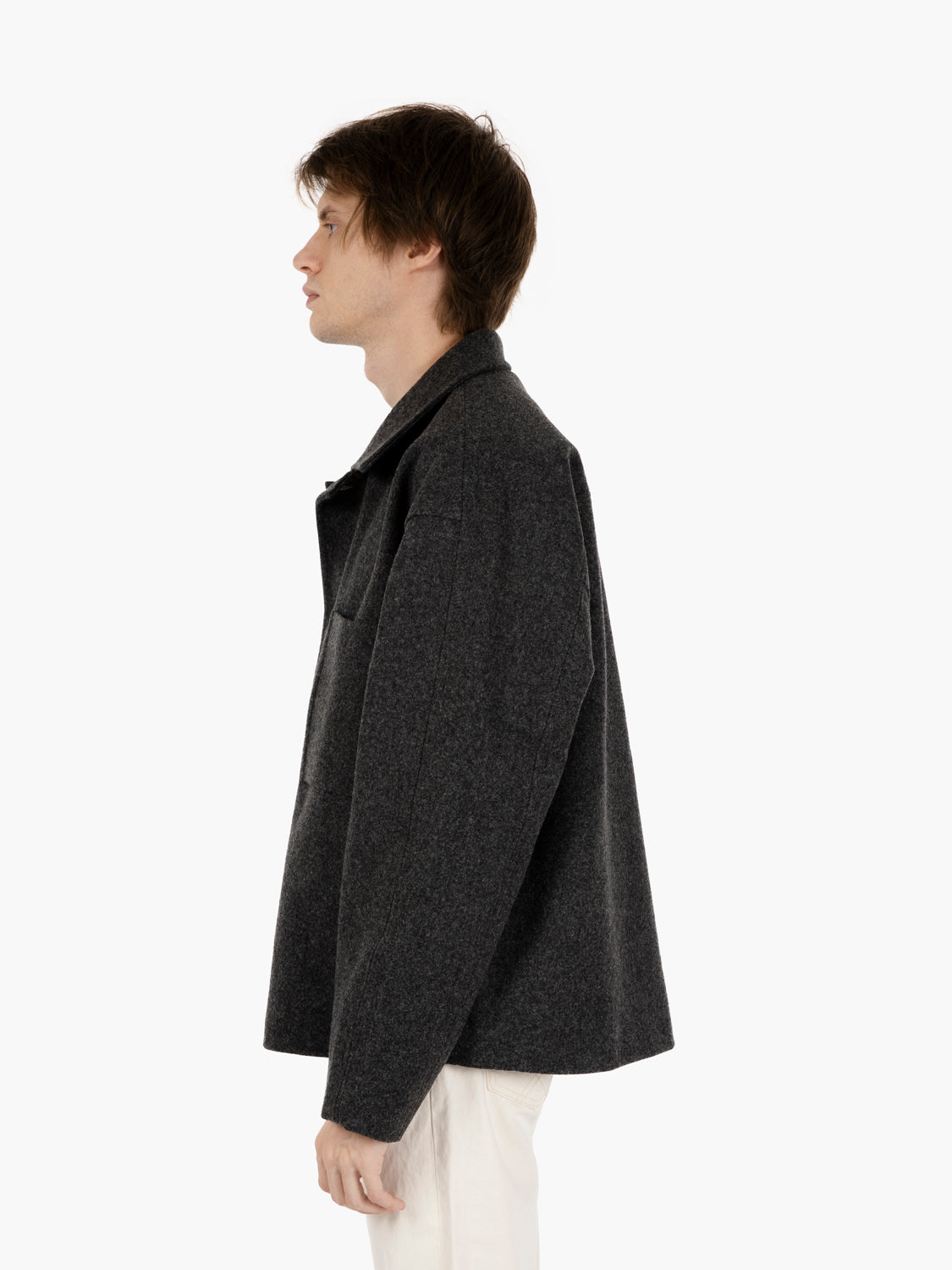Holar anthracite overshirt jacket