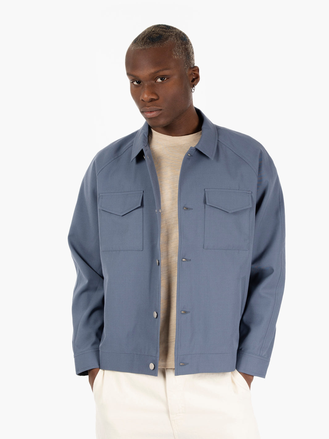 Jacket palm slate blue