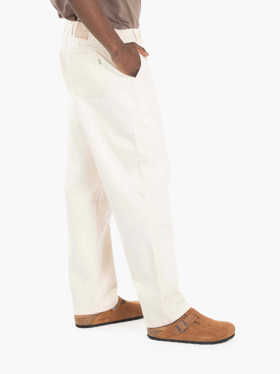 Calder ecru denim trousers Calder
