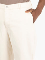 NOYOCO - Pantaloni Calder denim ecrù calder