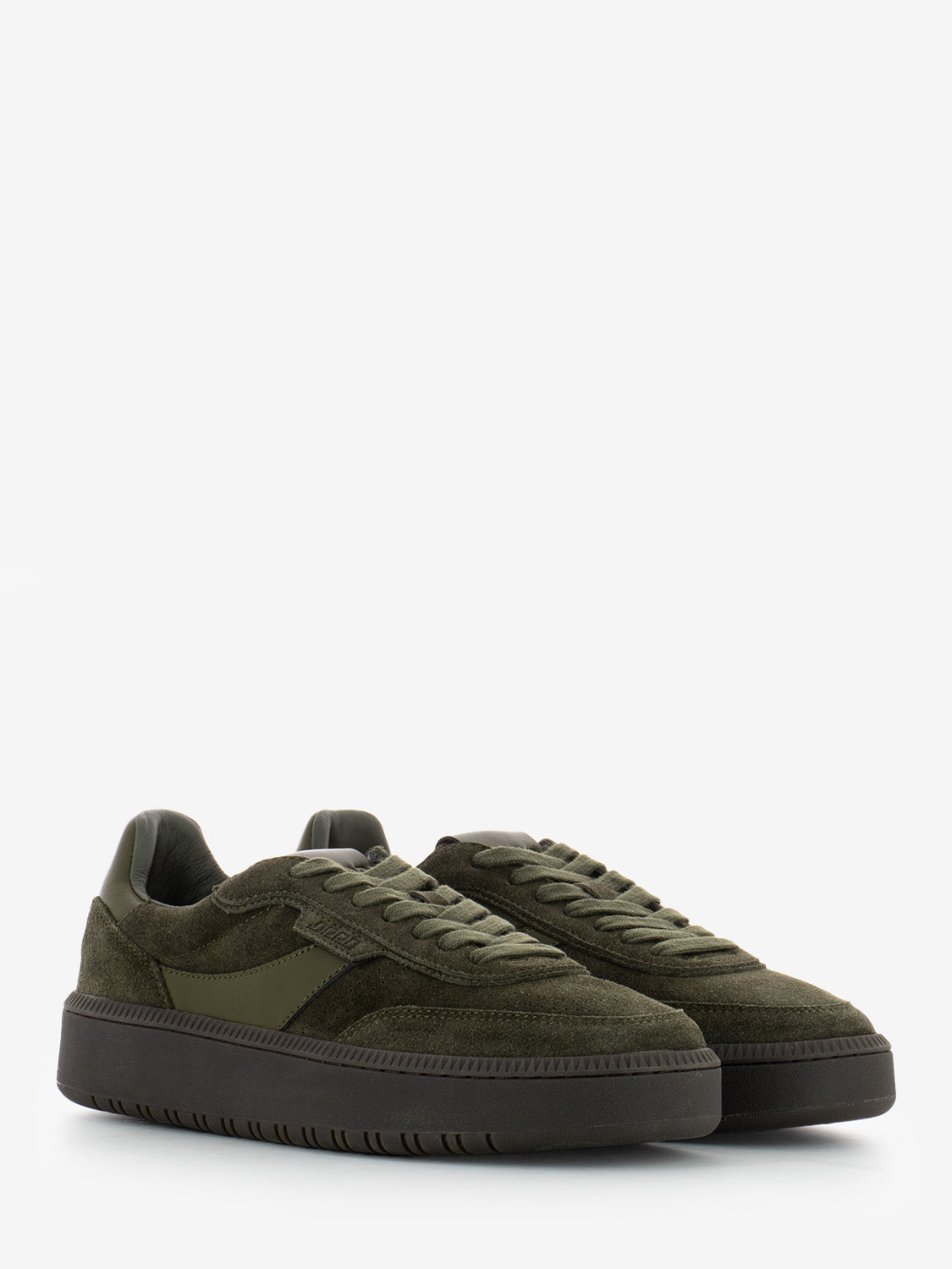 Sneaker suede leather green