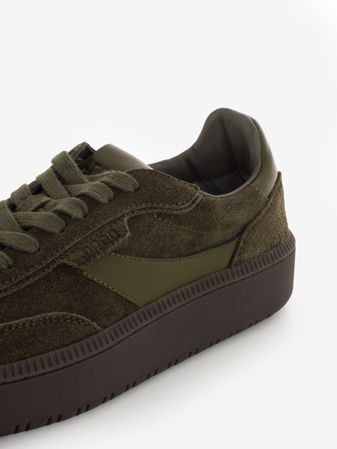 Sneaker suede leather green