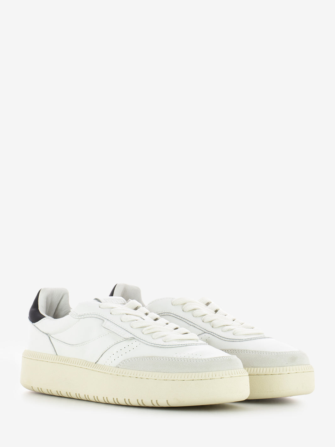 Sneakers in pelle bianco / nero