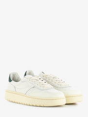 NPPN - Sneakers in pelle bianco vintage e verde