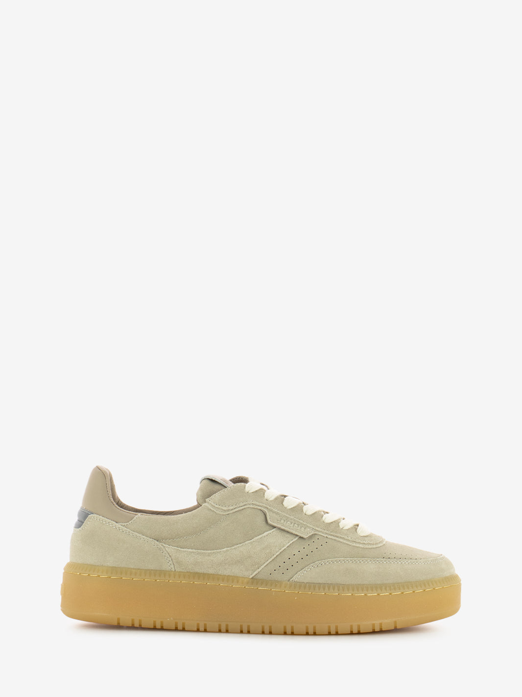 Sneakers in suede beige