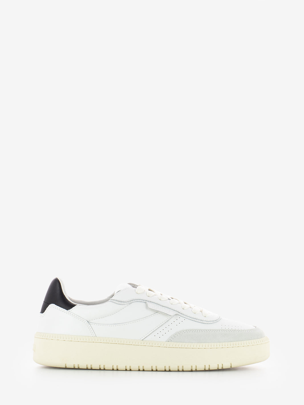 Sneakers leather suede white / black