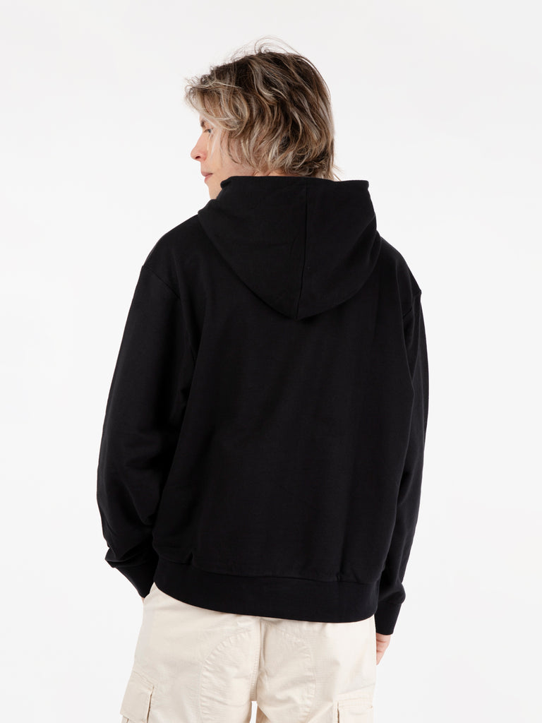 OAKLEY - Felpa hoodie stampa logo blackout