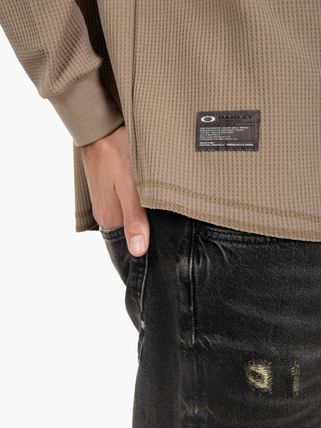 FGL Union LS wide tee 5.7 bark