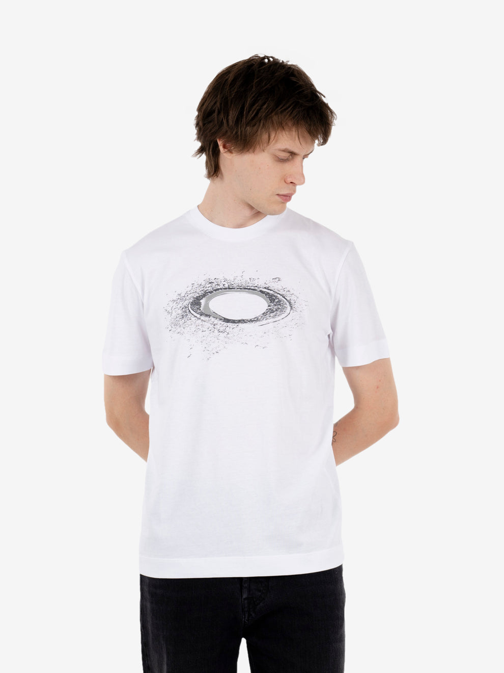 Lunar ellipse tee white
