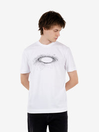Lunar ellipse tee white