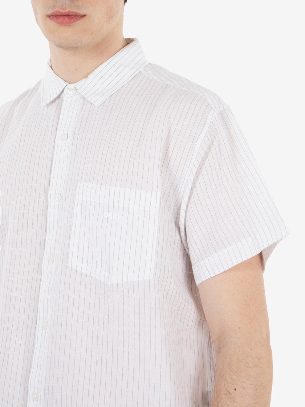 Barry woven brushed nickel white