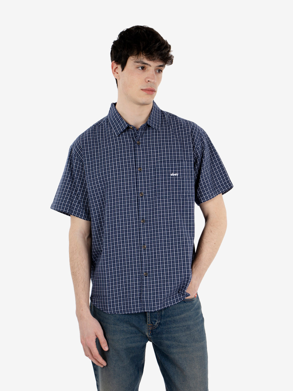 Bigwig Ian Woven Academy navy multi